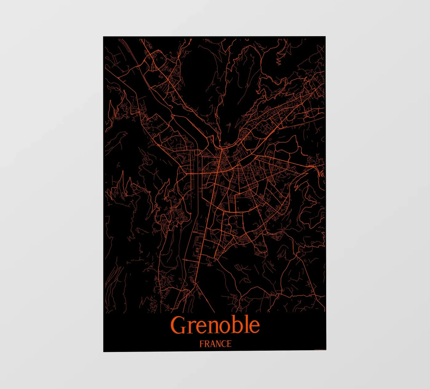 Grenoble fotobehang van MiMap