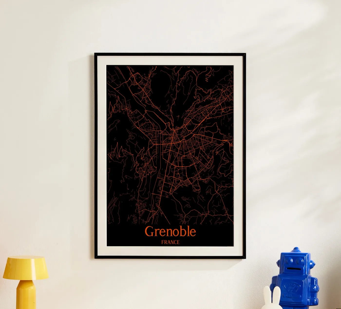 Grenoble poster by MiMap