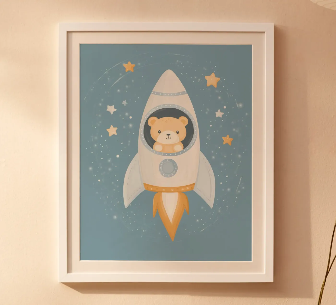 Whimsical Rocket poster by Happy Littles