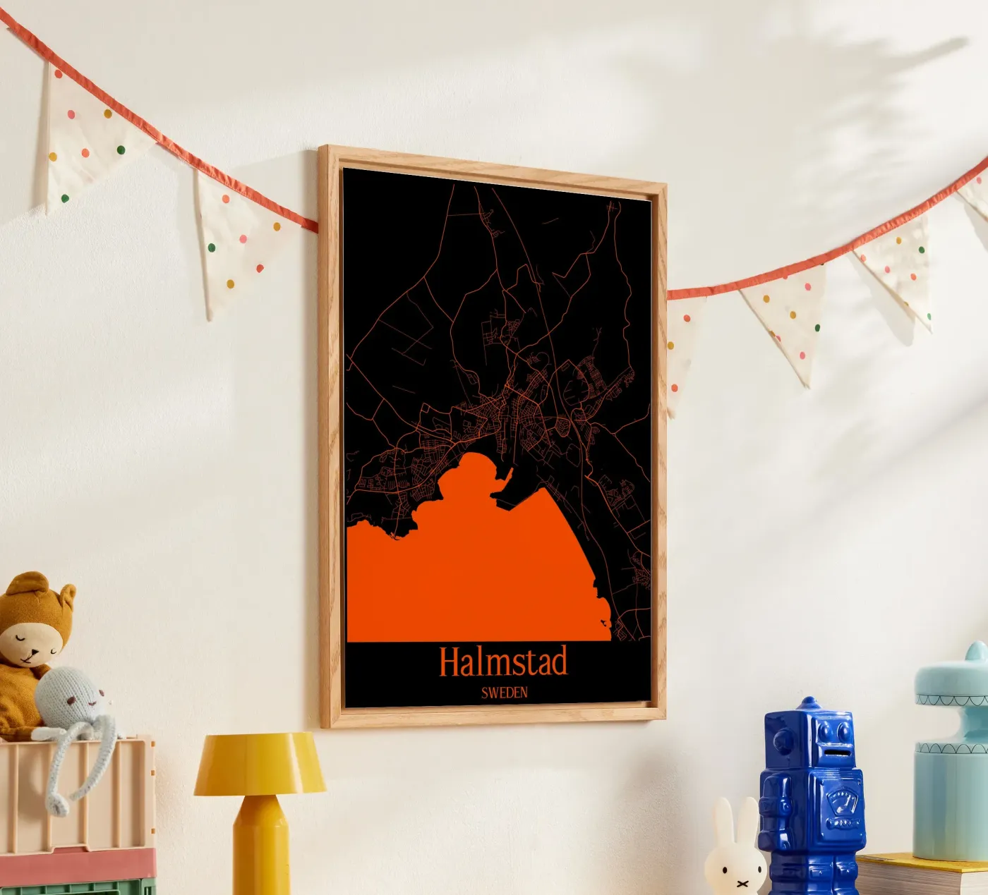 Halmstad Acryl-Glas von MiMap