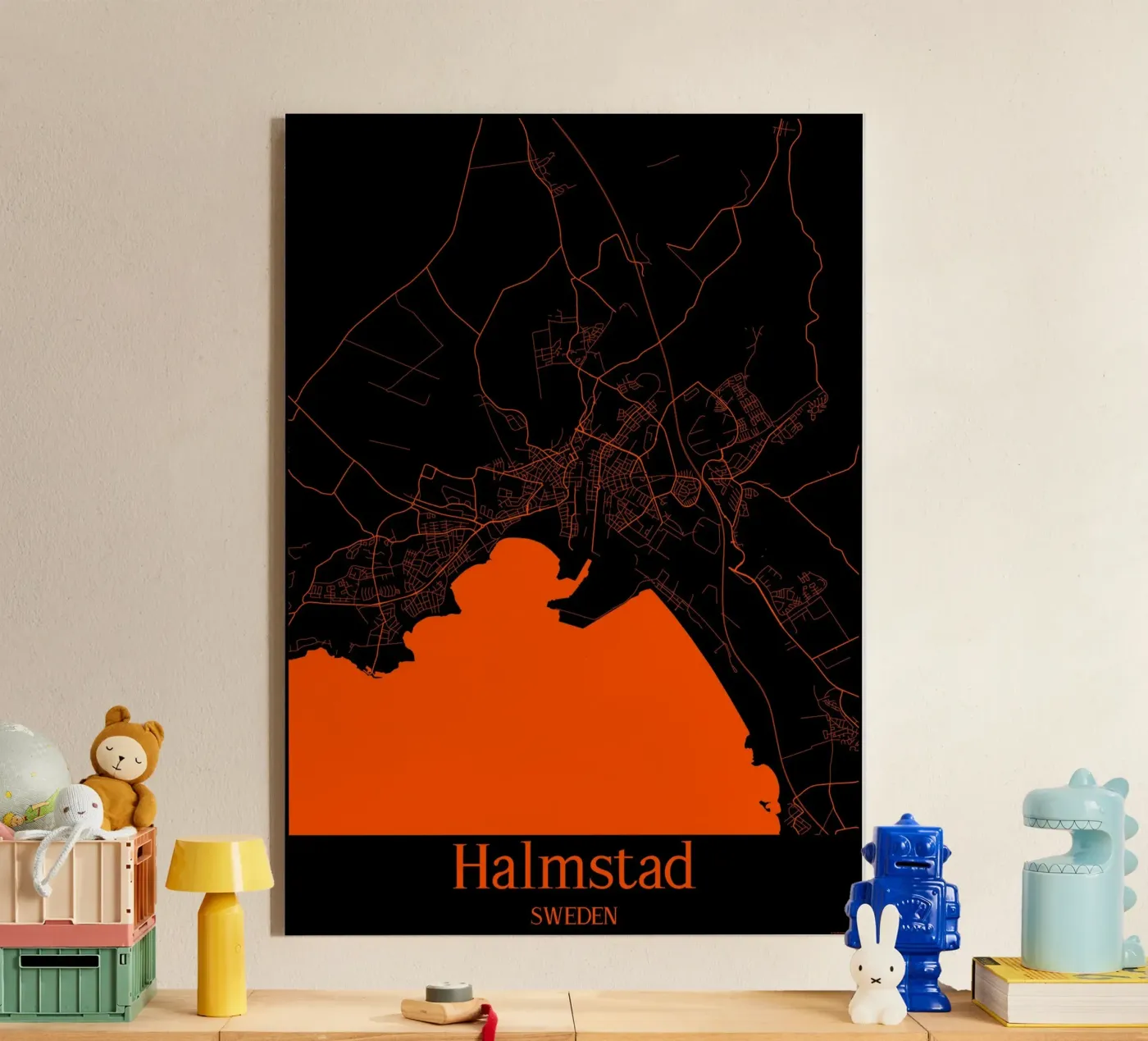 Halmstad Acryl-Glas von MiMap