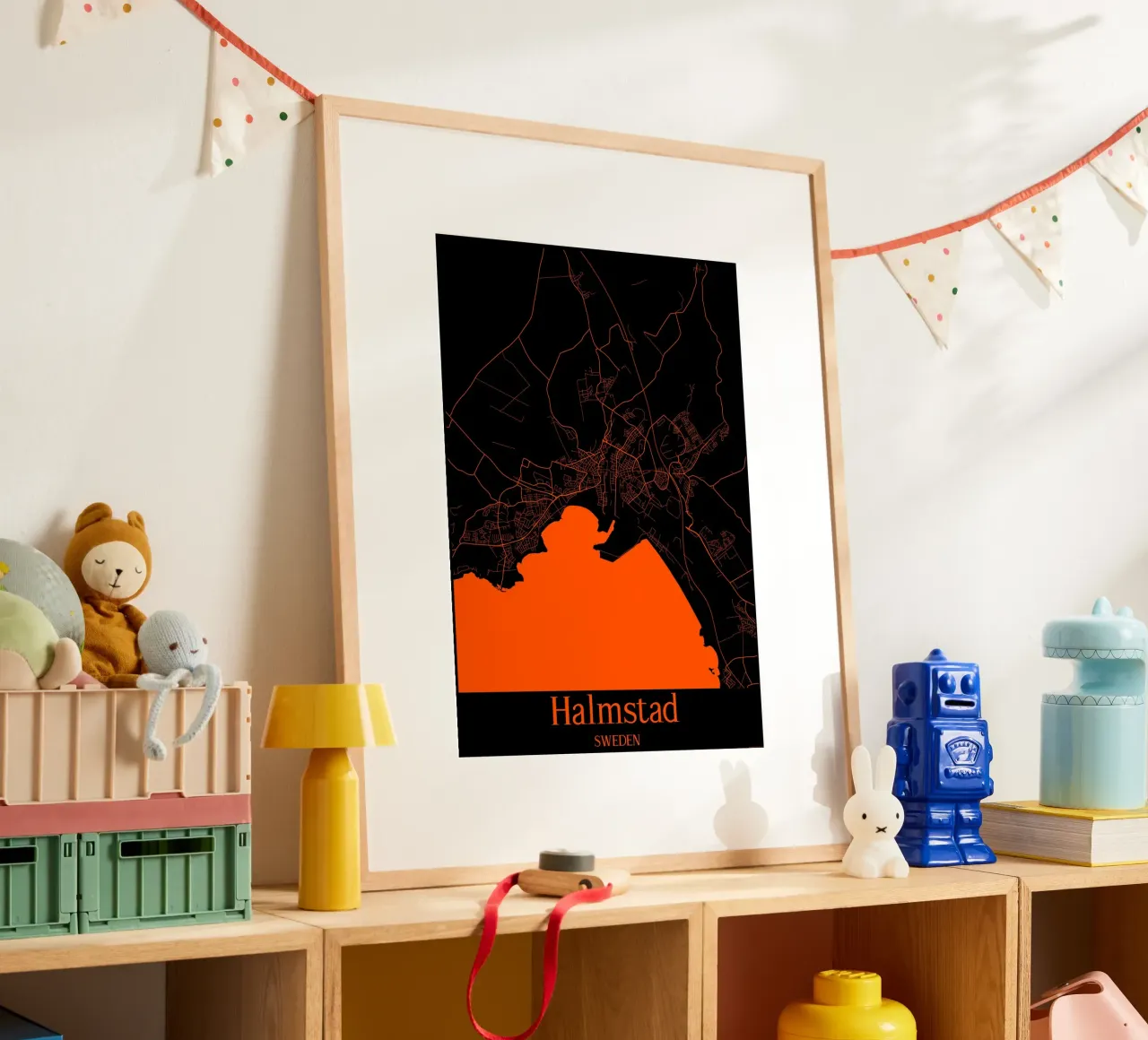 Halmstad poster by MiMap