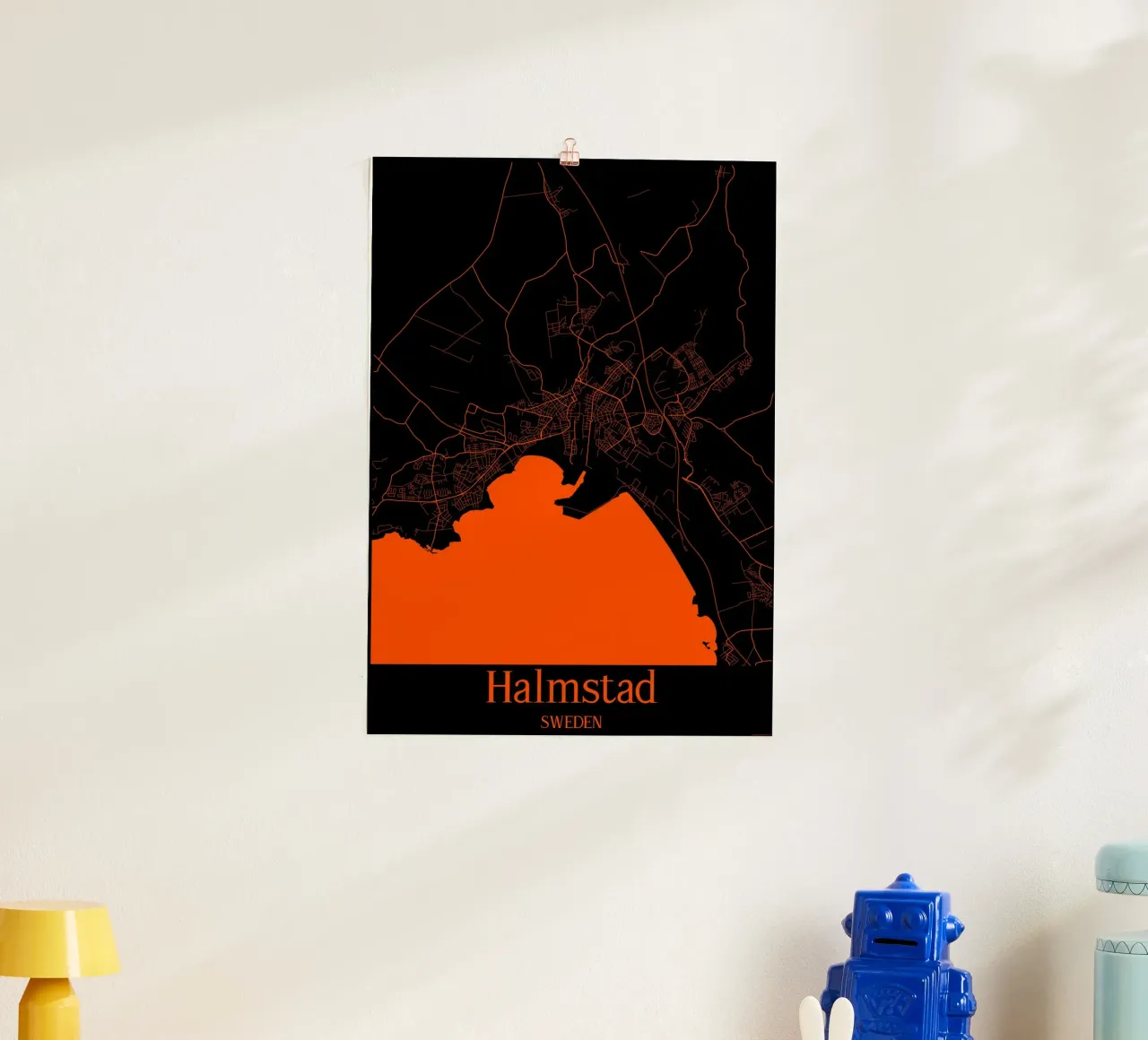 Halmstad poster by MiMap