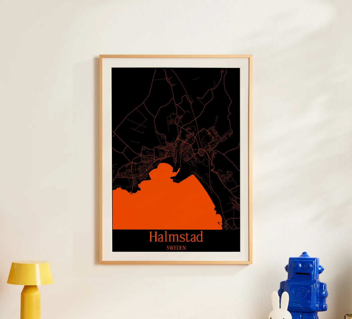 Halmstad poster by MiMap