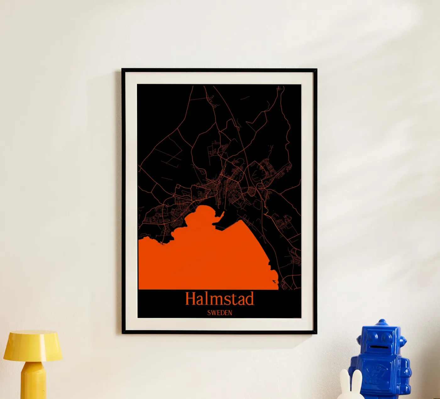 Halmstad poster by MiMap