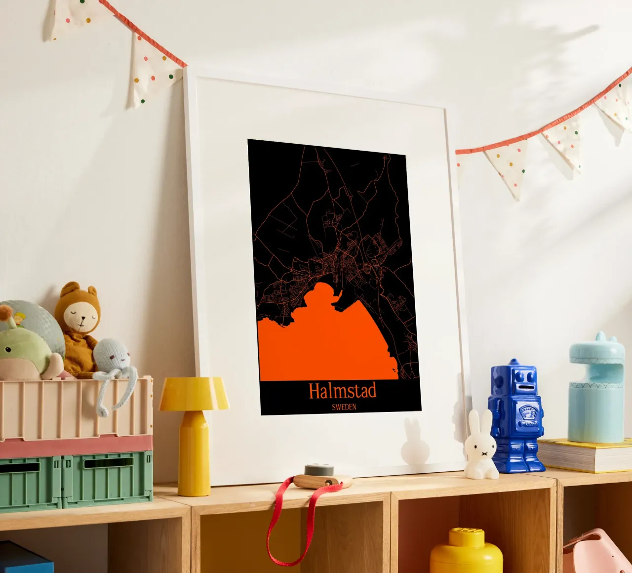 Halmstad poster by MiMap