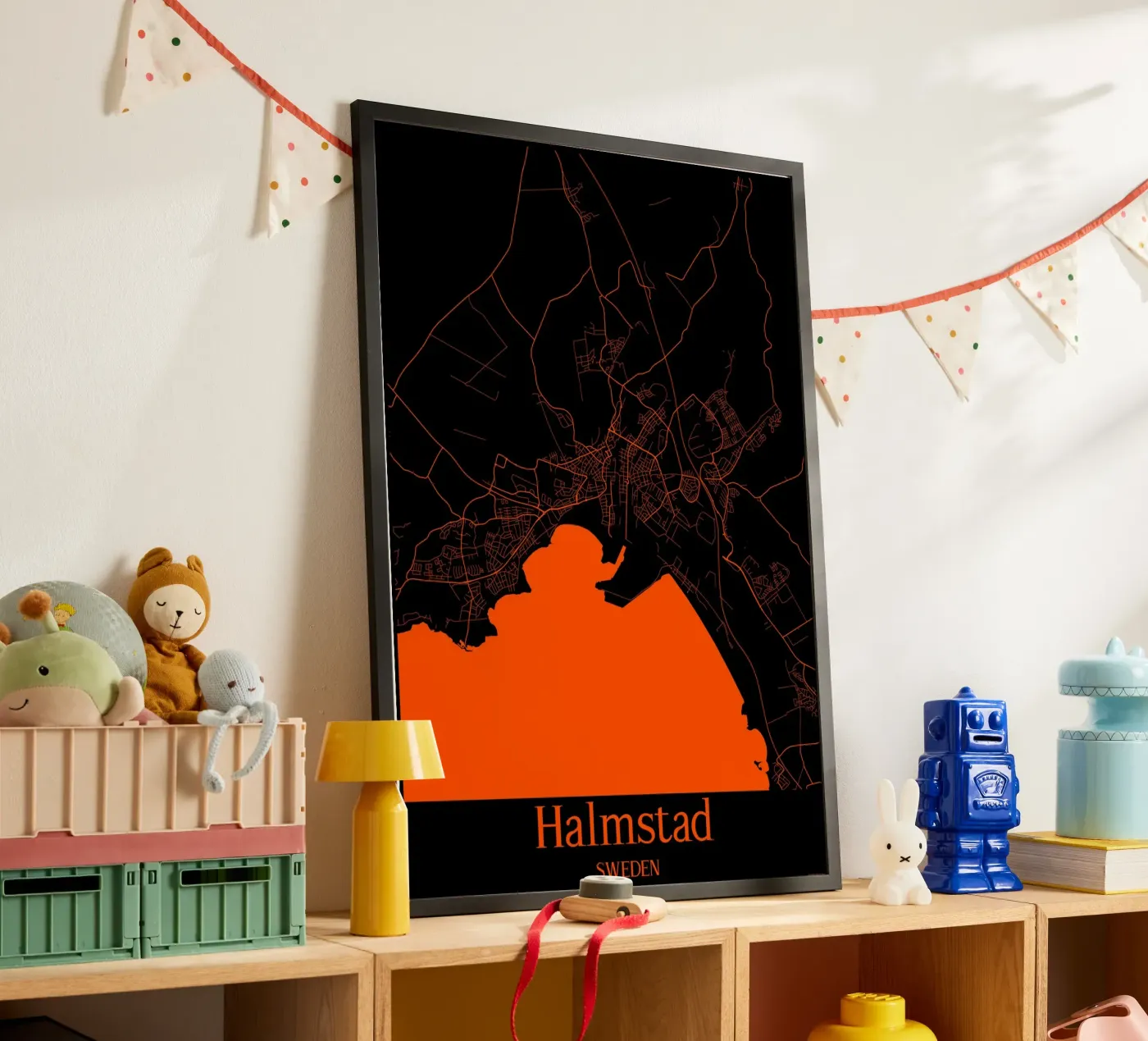 Halmstad poster by MiMap