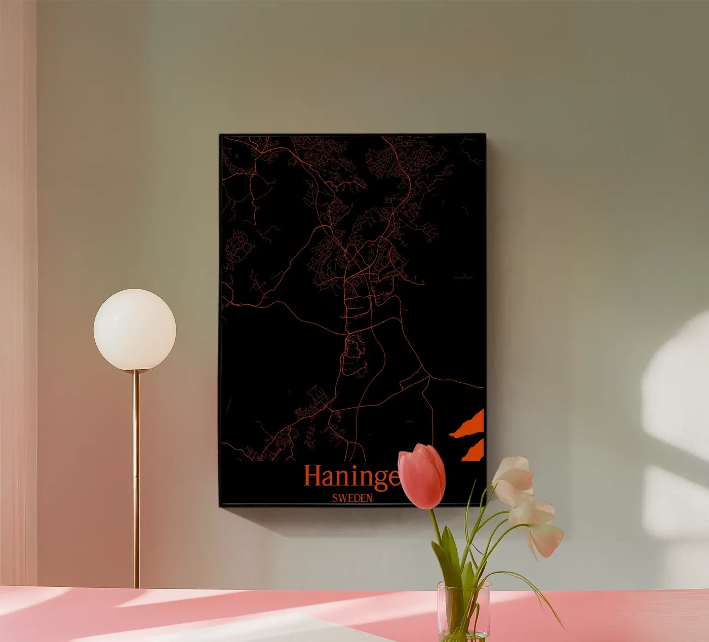 Haninge acrylic glass by MiMap
