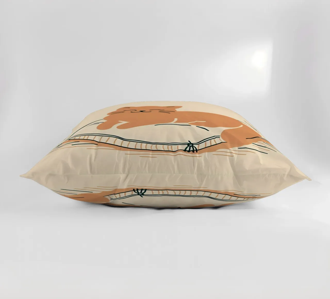 Gatto felice su cuscino - Stile Boho cuscino da KANESYAARTS