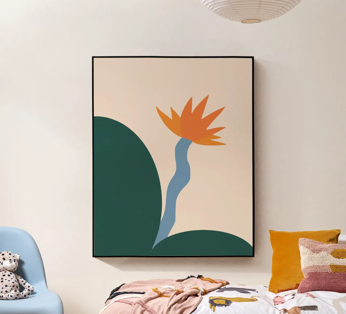 Lotus acryl van Little Dean