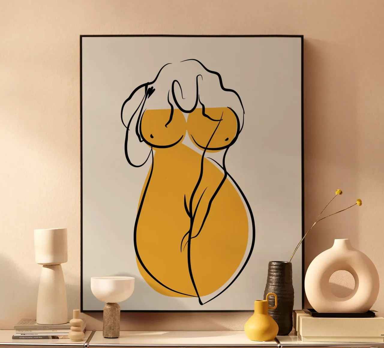 Giallo e nudo 09 plexiglass da Little Dean