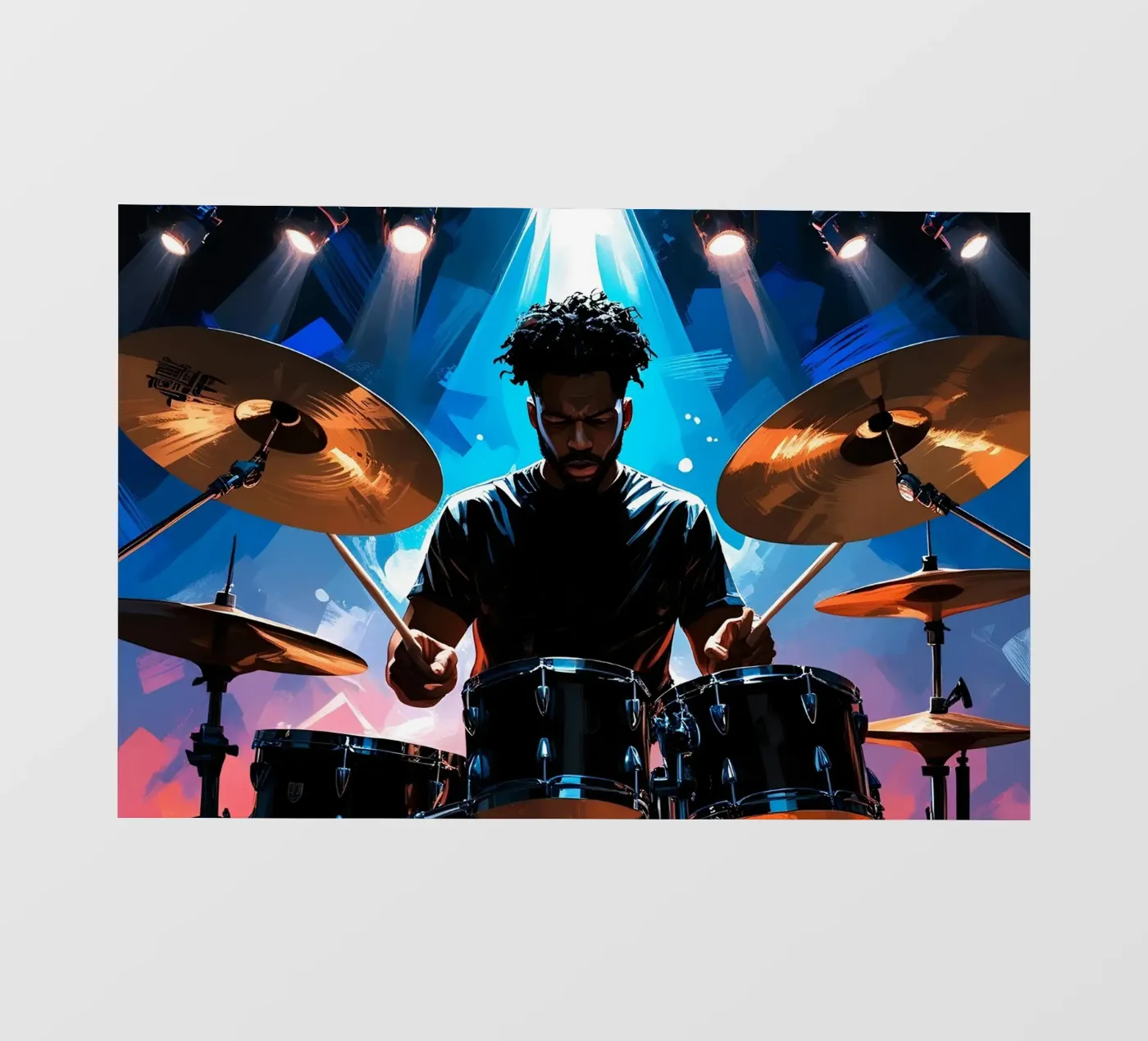 Drummen fotobehang van Massimo Frascogna