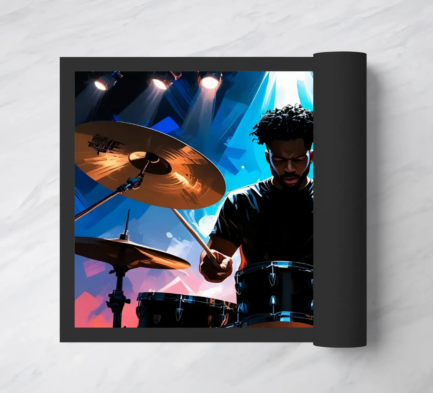 Drumming doormat by Massimo Frascogna