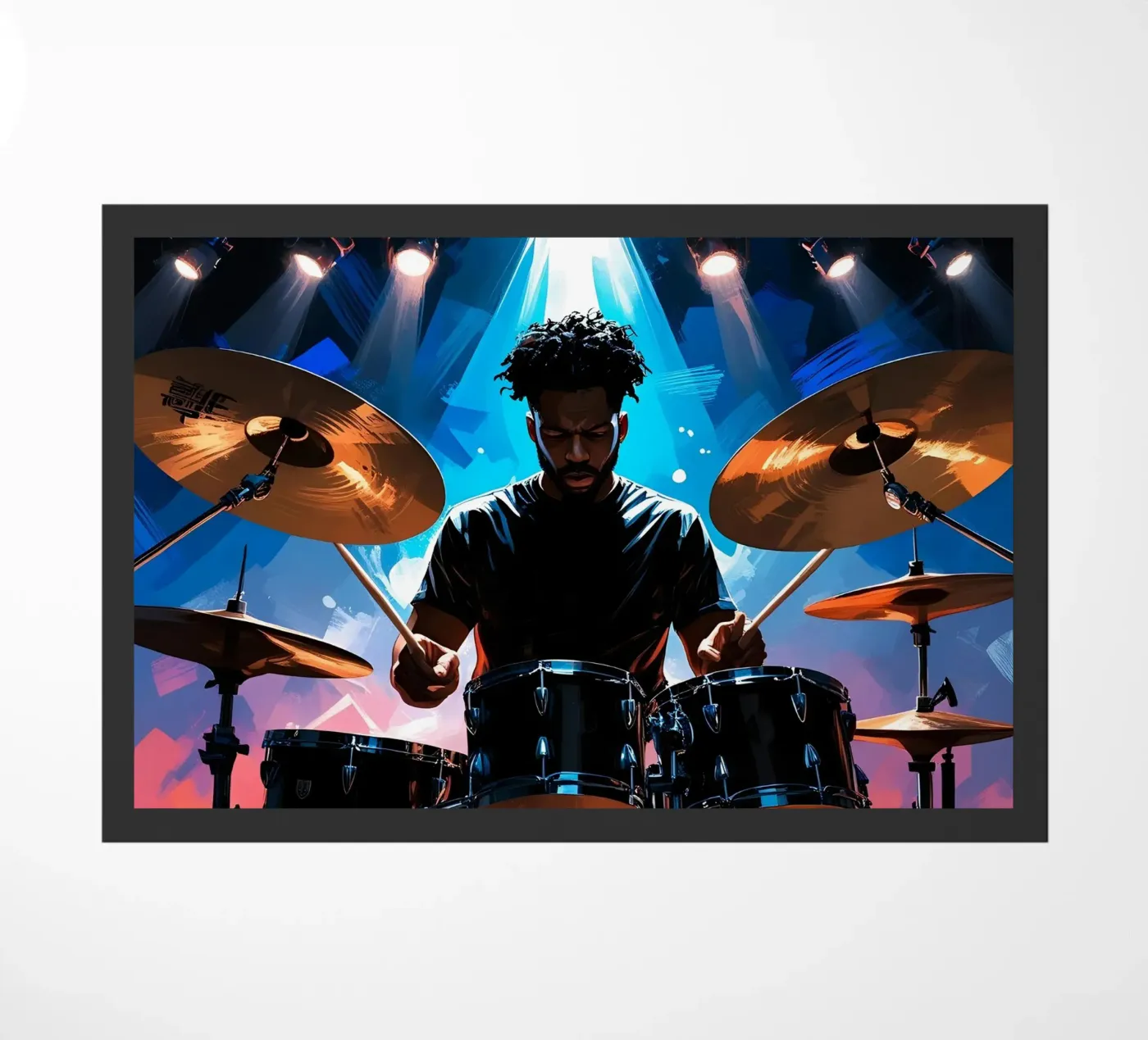 Drumming doormat by Massimo Frascogna