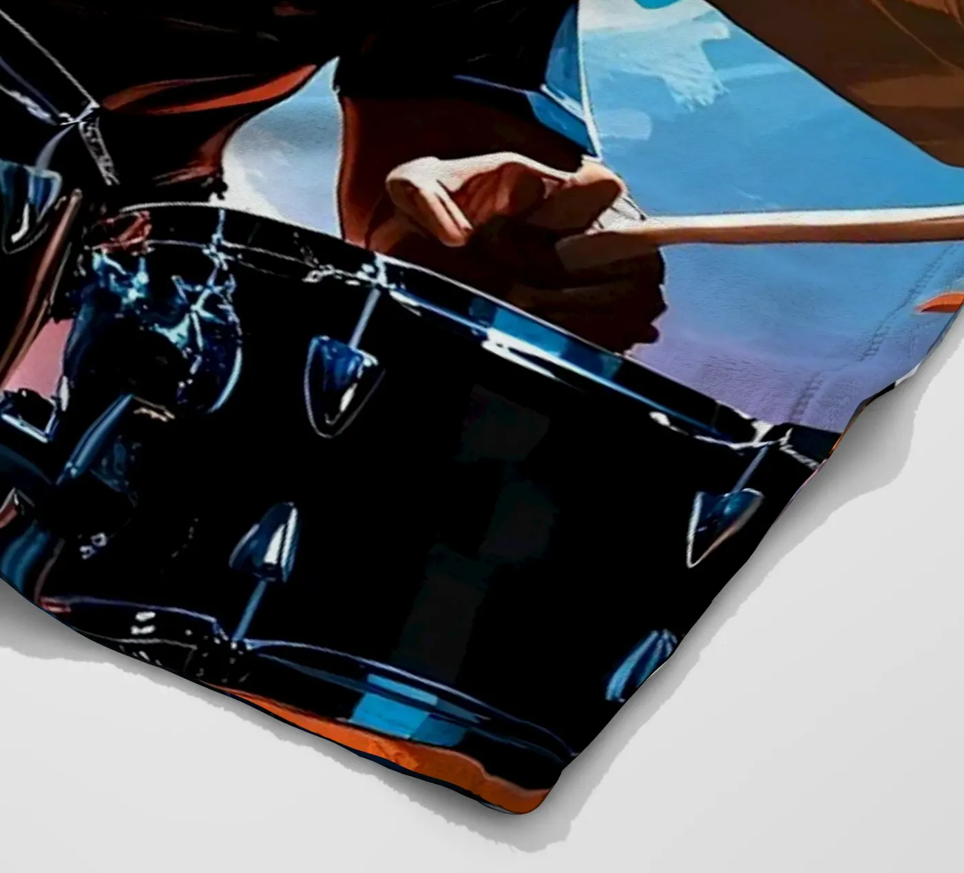 Drumming Fleecedecke von Massimo Frascogna