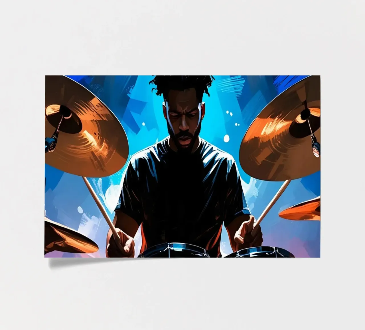 Drumming sticker sheet by Massimo Frascogna