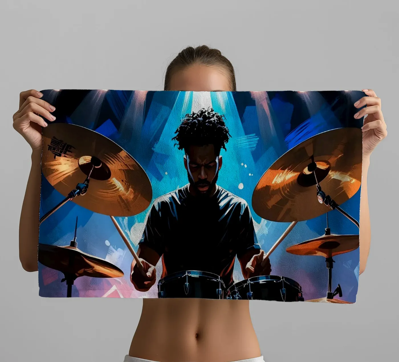 Drumming towel by Massimo Frascogna