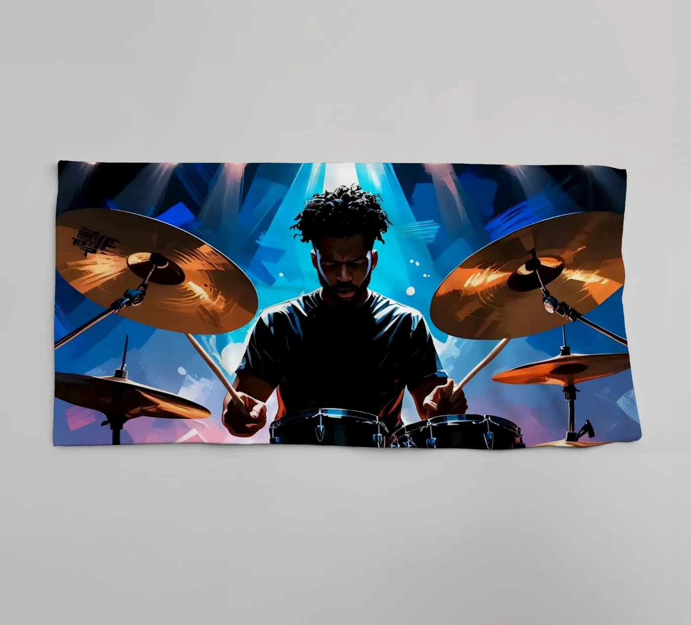 Drumming towel by Massimo Frascogna
