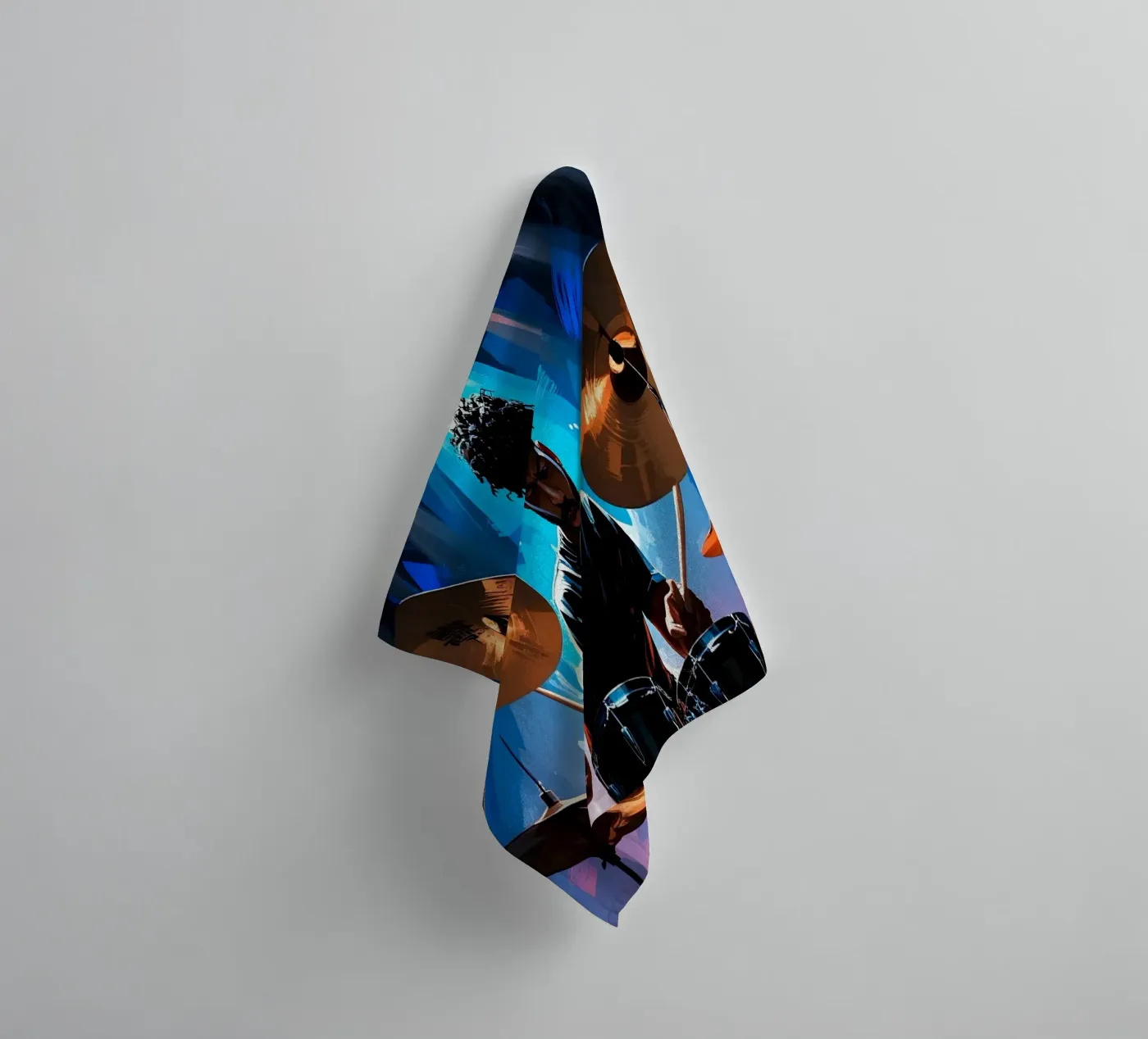 Drumming towel by Massimo Frascogna