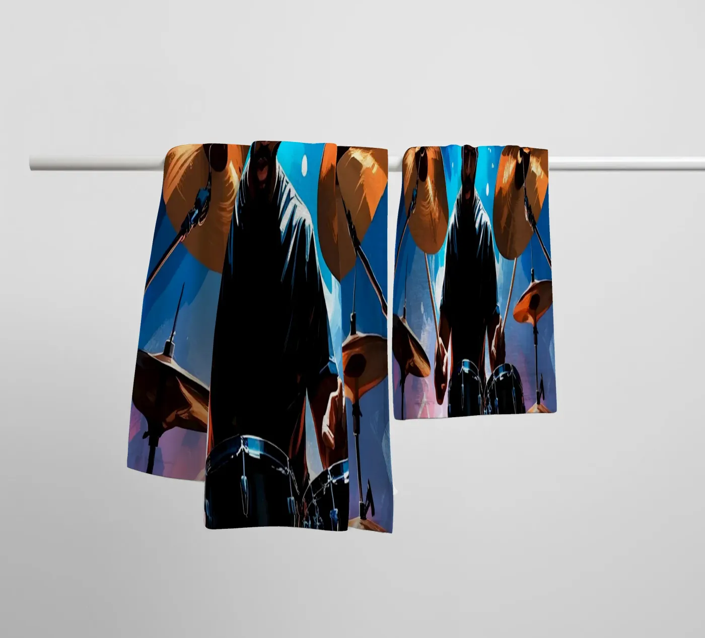 Drumming towel by Massimo Frascogna