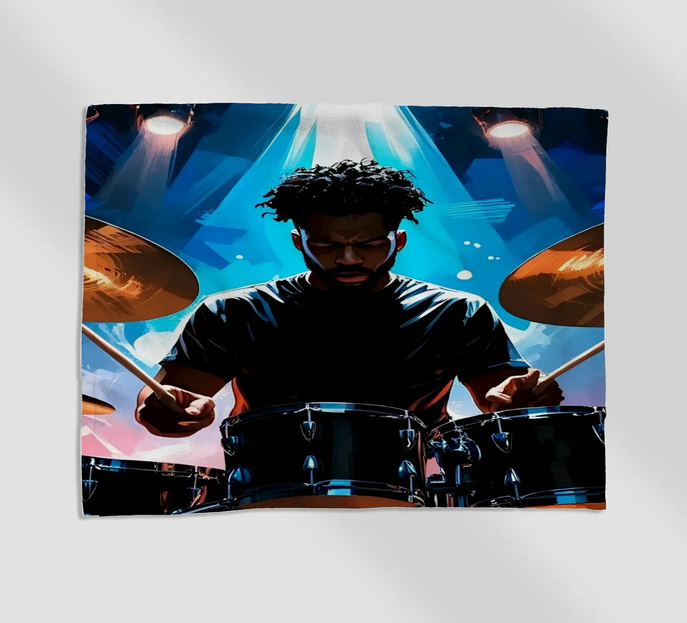 Drummen strandhanddoek van Massimo Frascogna