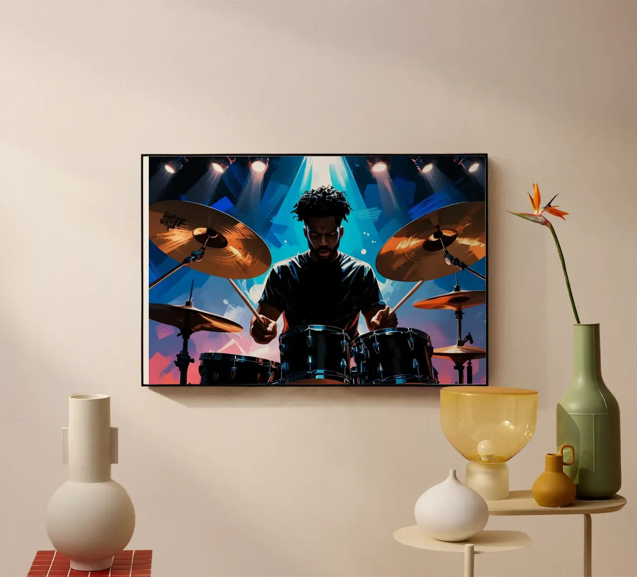 Drumming Acryl-Glas von Massimo Frascogna