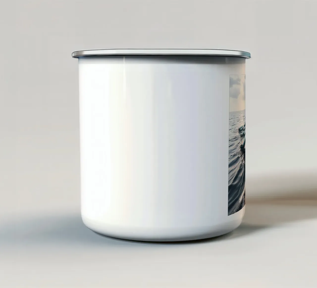 Funerale tazza in smalto da Massimo Frascogna