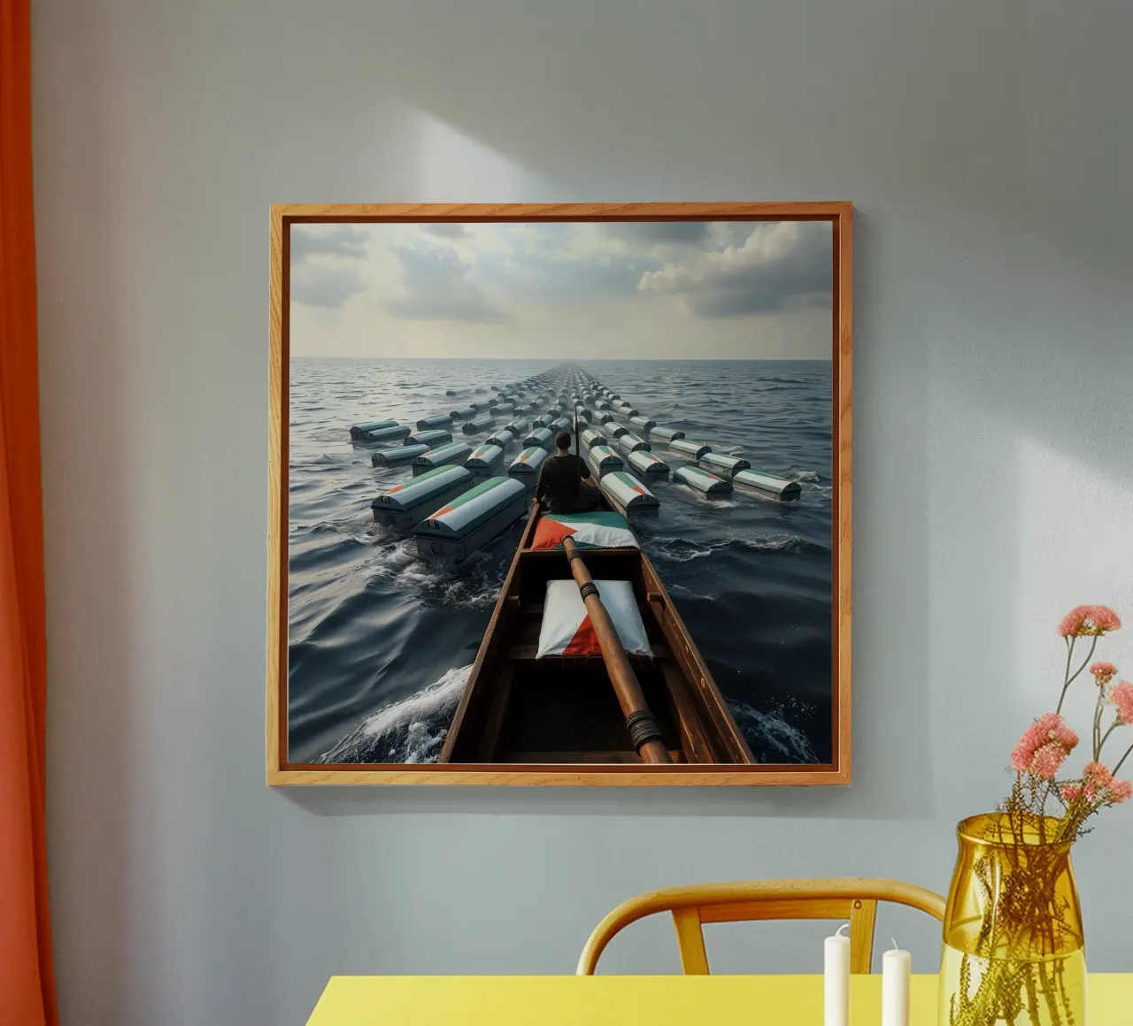 Funeral acrylic glass by Massimo Frascogna