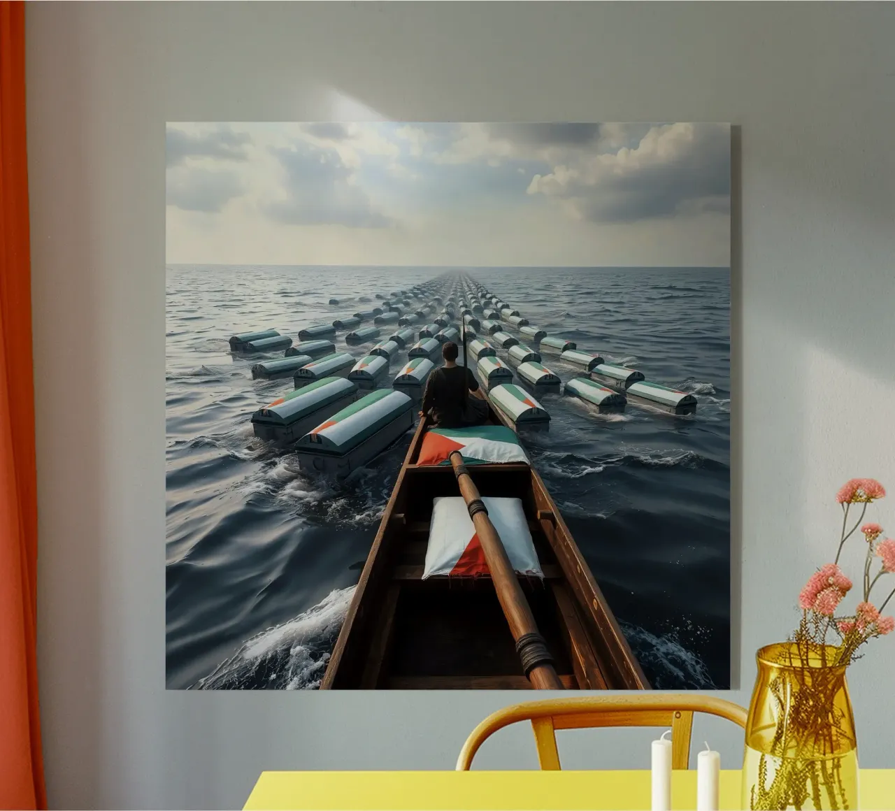 Funeral acrylic glass by Massimo Frascogna