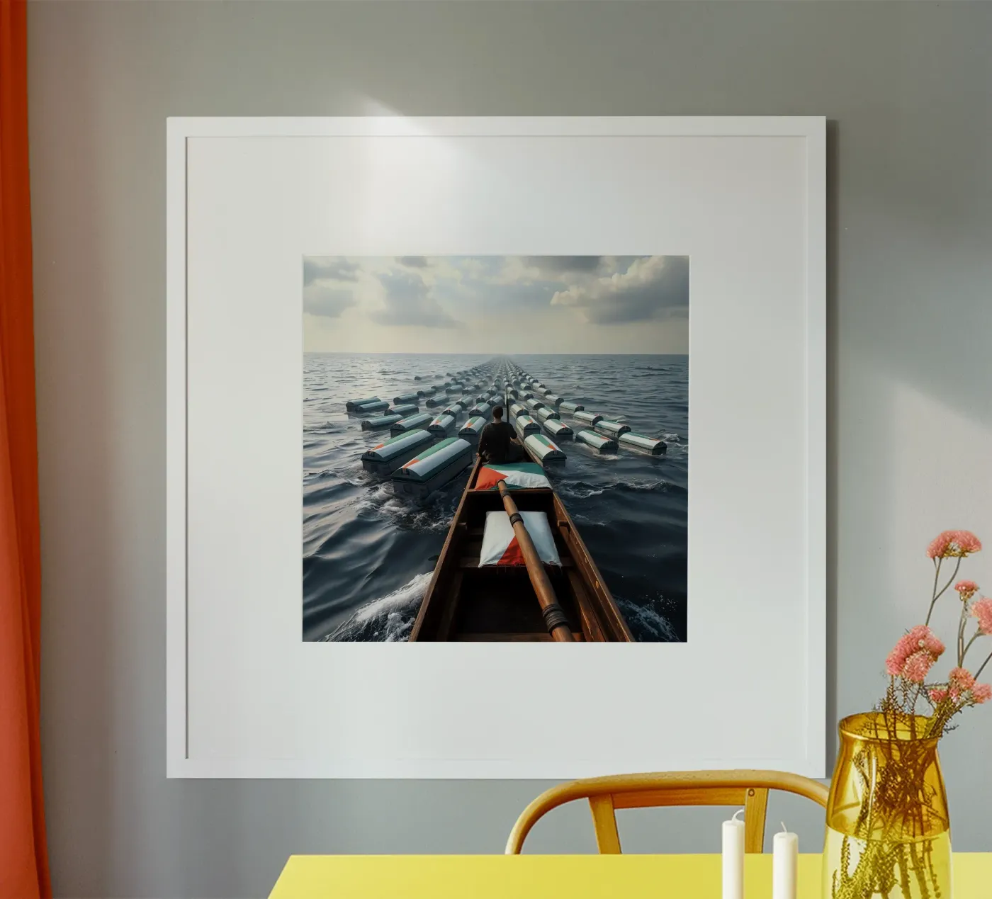 Funeral poster by Massimo Frascogna