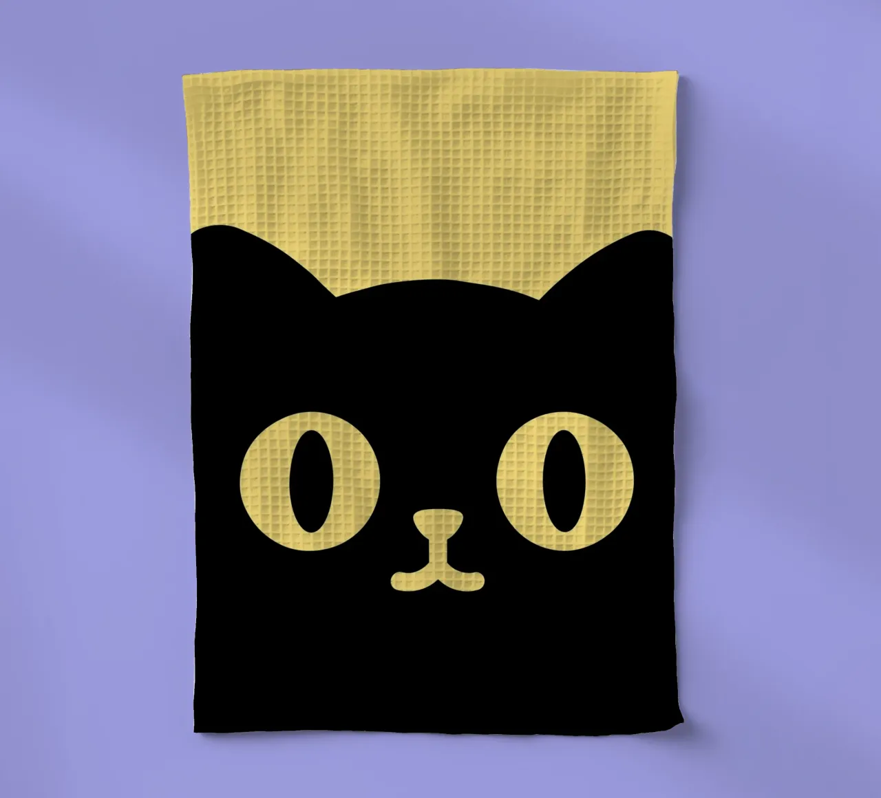 Chat curieux - Pop Art minimal torchon de AchtNegen