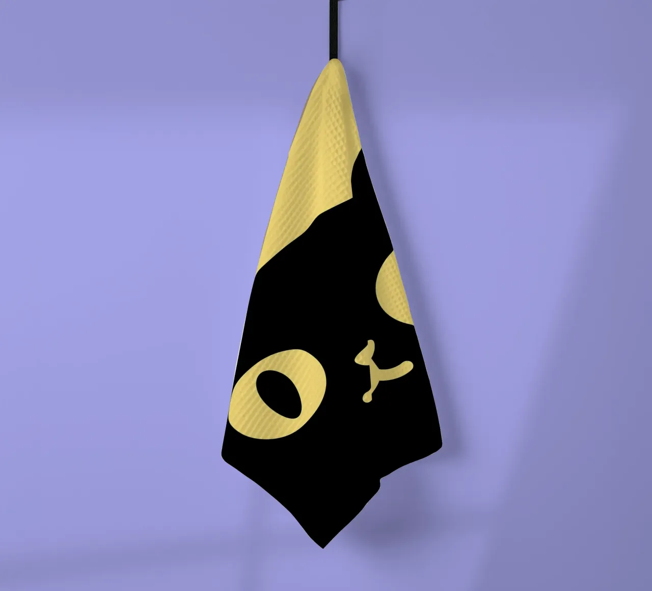 Chat curieux - Pop Art minimal torchon de AchtNegen