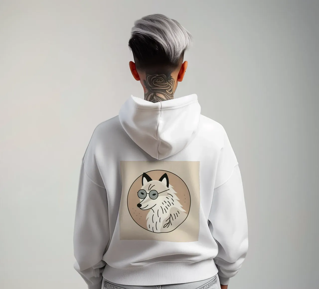 Volpe con visione felpa con cappuccio da KANESYAARTS