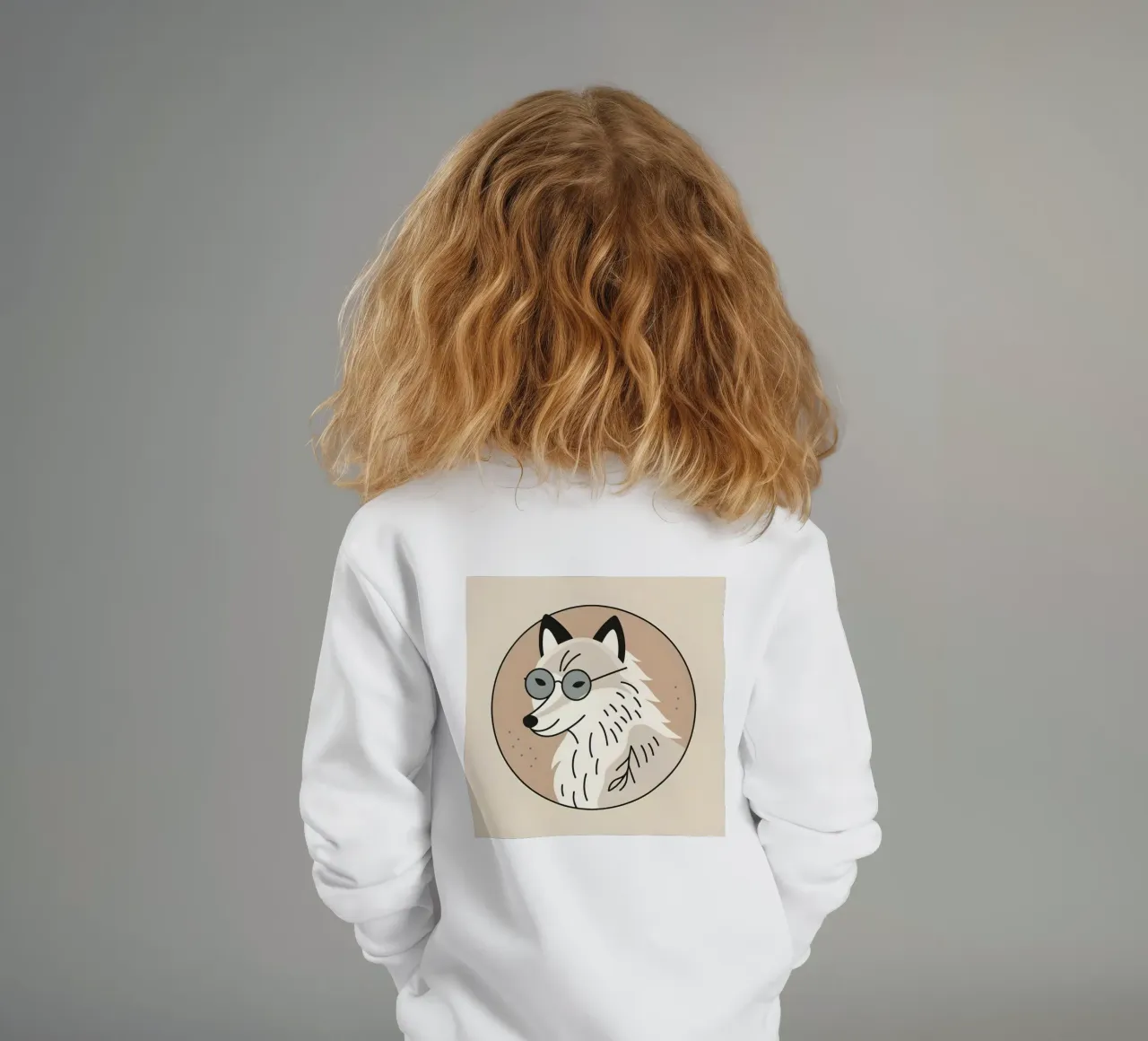 Volpe con visione felpa bambino da KANESYAARTS
