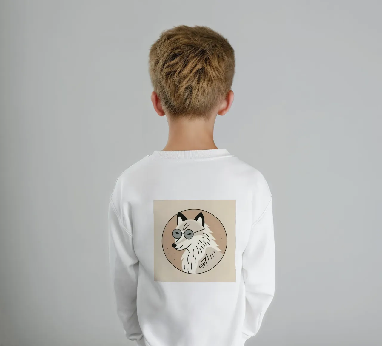 Volpe con visione felpa bambino da KANESYAARTS