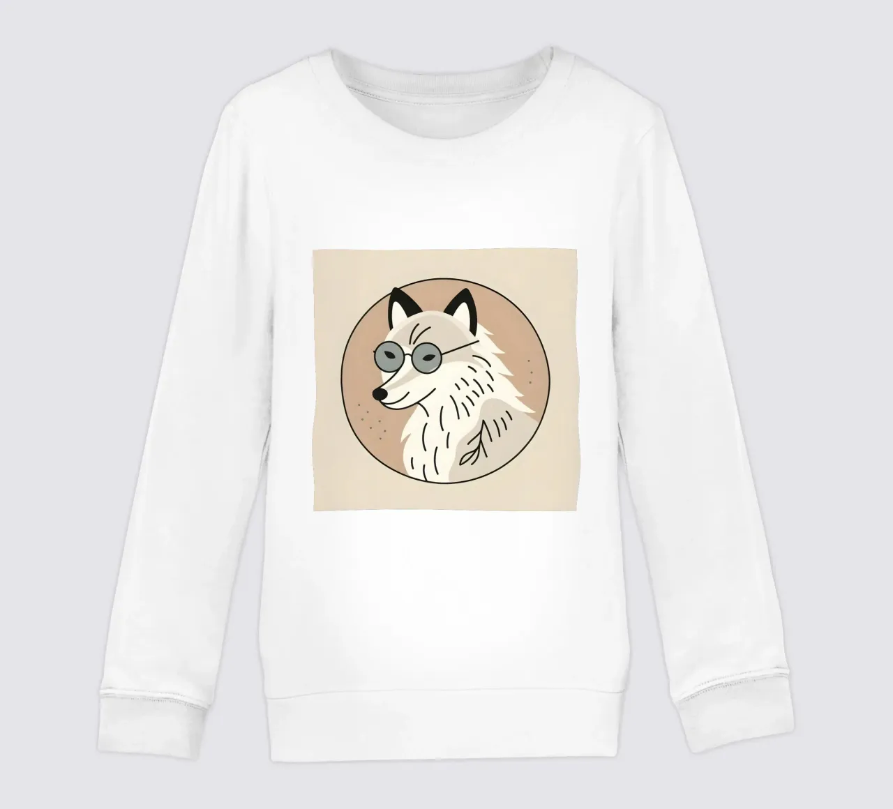 Volpe con visione felpa bambino da KANESYAARTS