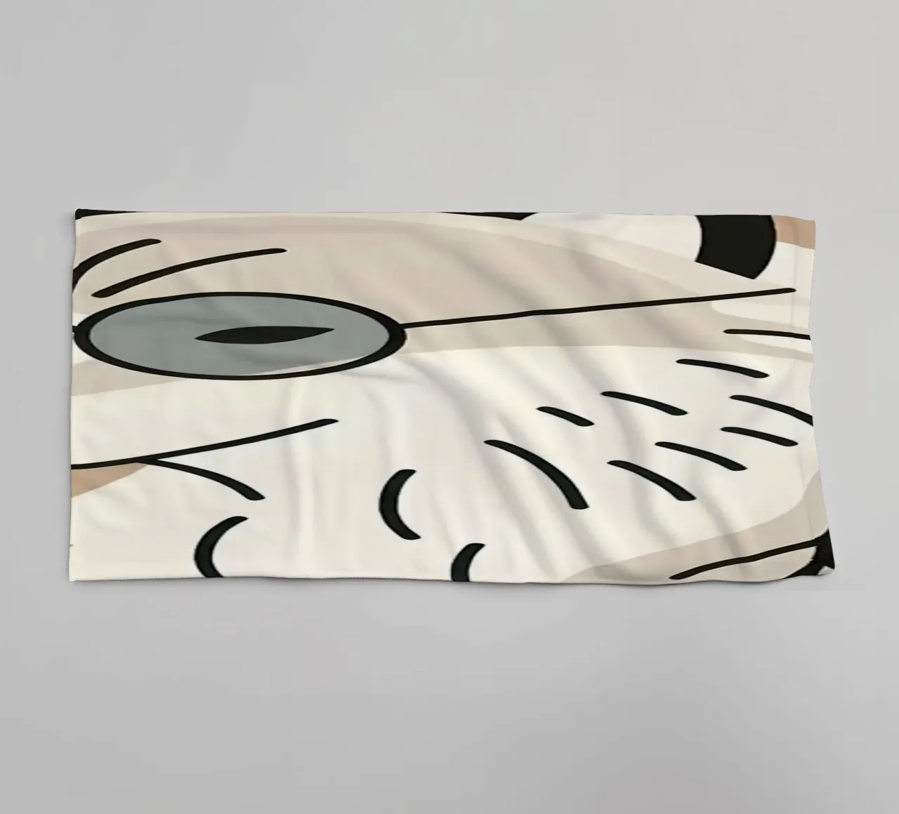 Volpe con visione asciugamano da bagno da KANESYAARTS