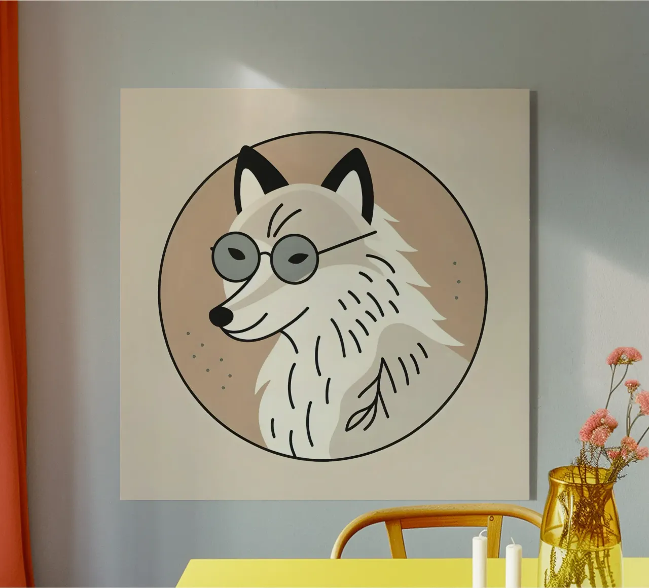 Volpe con visione plexiglass da KANESYAARTS