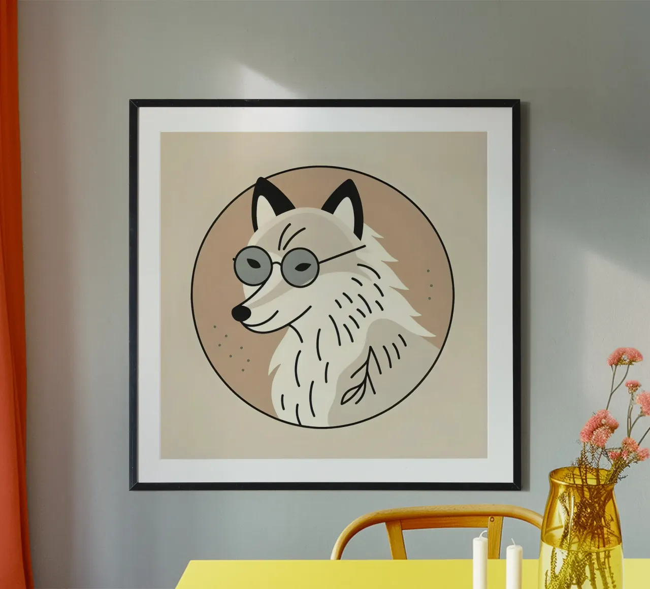 Volpe con visione carta hahnemühle da KANESYAARTS
