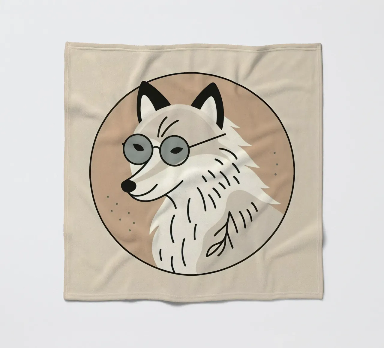 Volpe con visione coperta in pile da KANESYAARTS