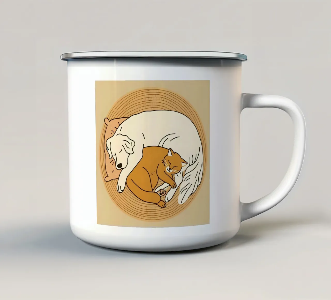 Sogni d'oro insieme tazza in smalto da KANESYAARTS