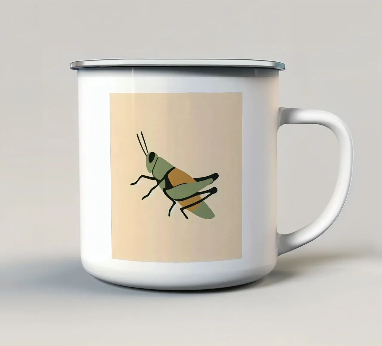 Maglia verde tazza in smalto da KANESYAARTS