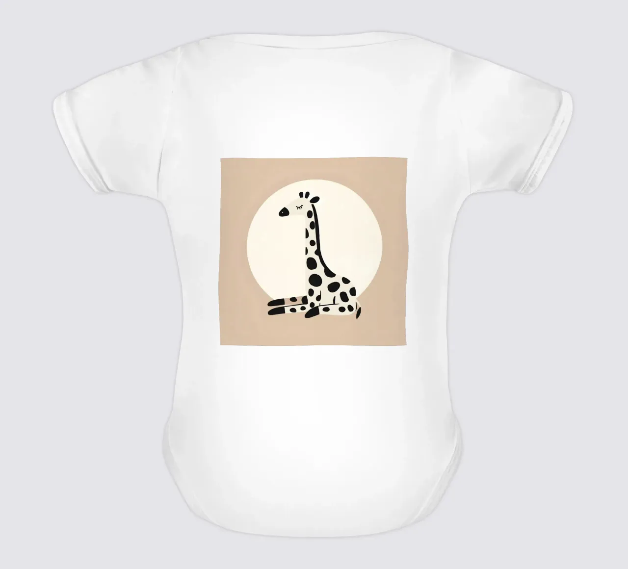 Lazy Days in the Wild short-sleeve baby romper by KANESYAARTS