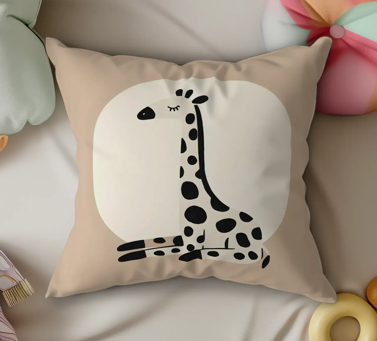 Lazy Days in the Wild decorative cushion by KANESYAARTS