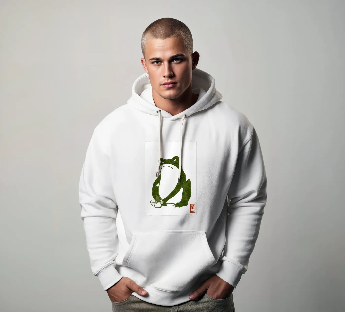 Grumpy Toad hoodie by Chérie Prints