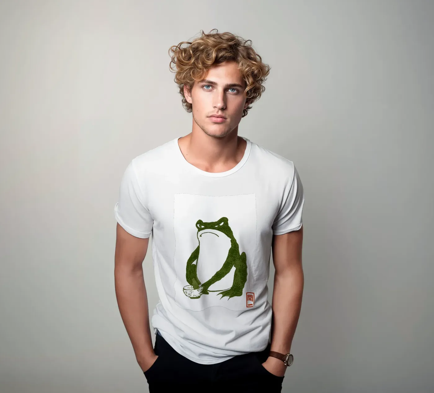 Grumpy Toad t-shirt by Chérie Prints