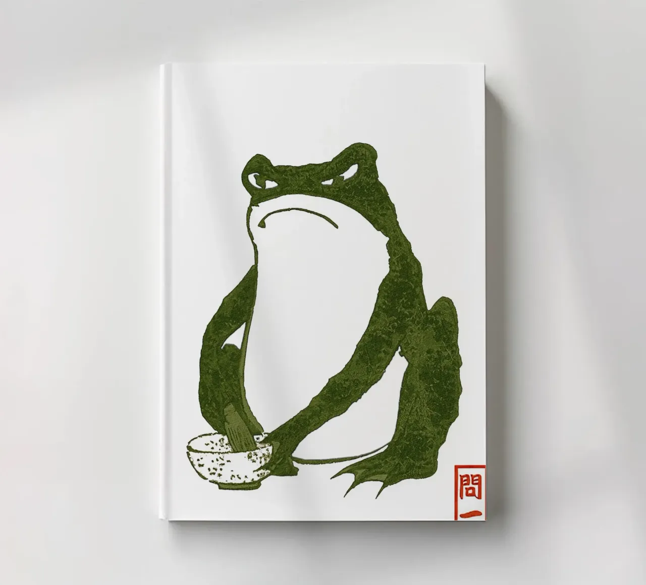 Grumpy Toad notebook by Chérie Prints