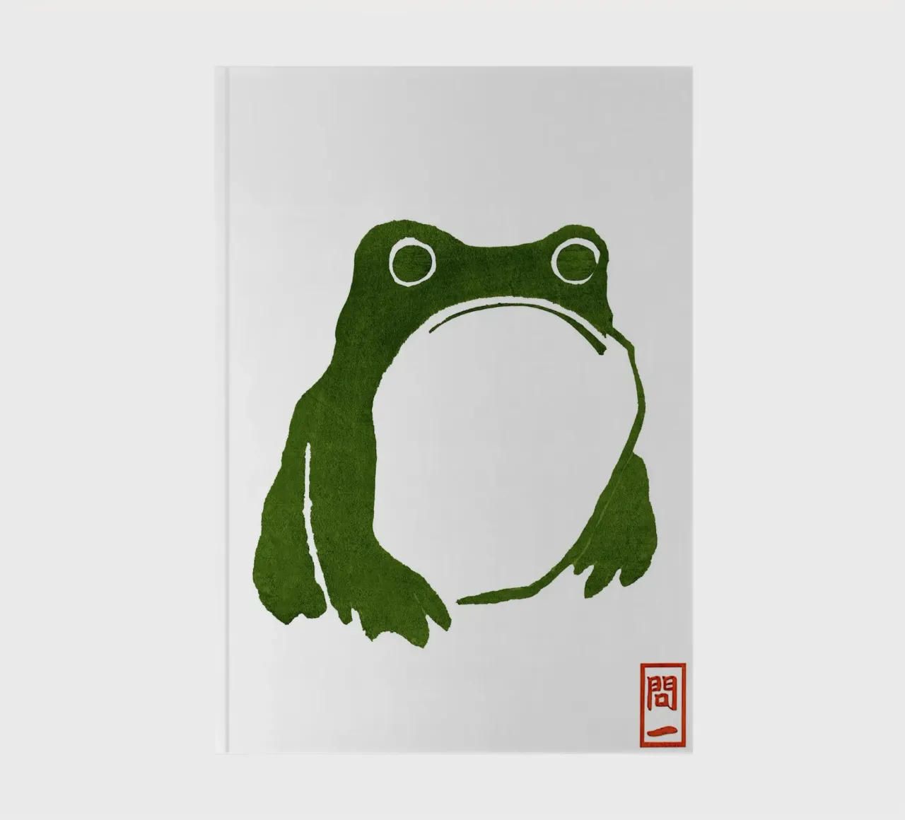 Grumpy Toad notebook by Chérie Prints