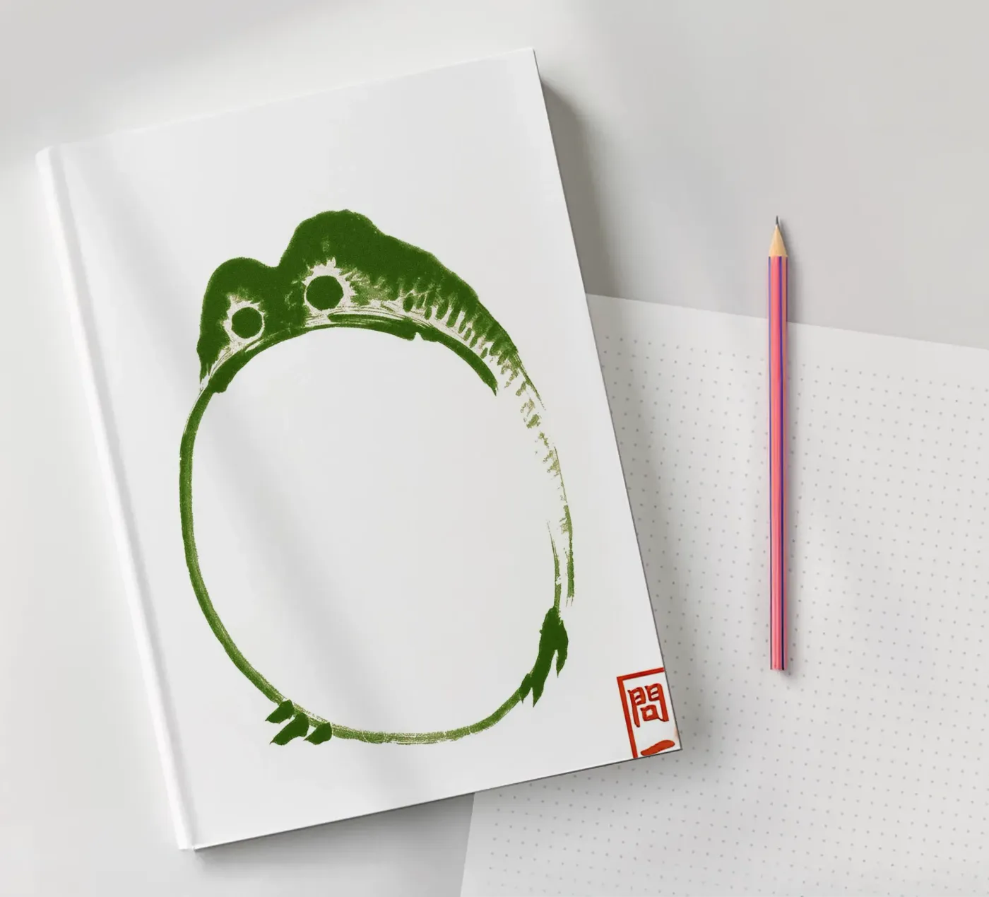 Brummbär-Kröte Notizbuch von Chérie Prints