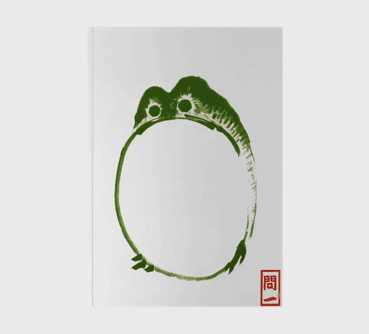 Grumpy Toad notebook by Chérie Prints